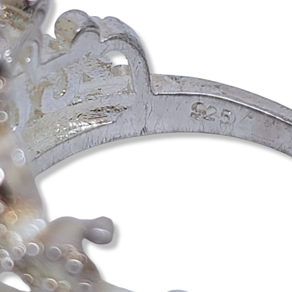 Sterling Silver Plated Round Simulated Diamond Cr… - image 4